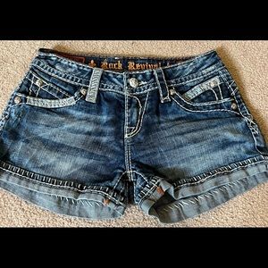Rock Revival Denim Shorts - Size 28